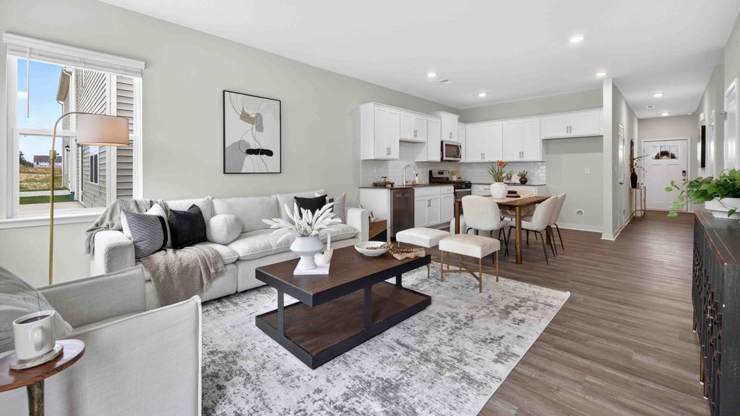 Furnished interior view inside a new home in The Hamptons at Hickory, Hickory (Image 7). Furnished interior view inside a new home in The Hamptons at Hickory, Hickory (Image 7).