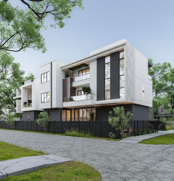 Front exterior of a new home in , Houston, TX, highlighting curb appeal (Image 22).