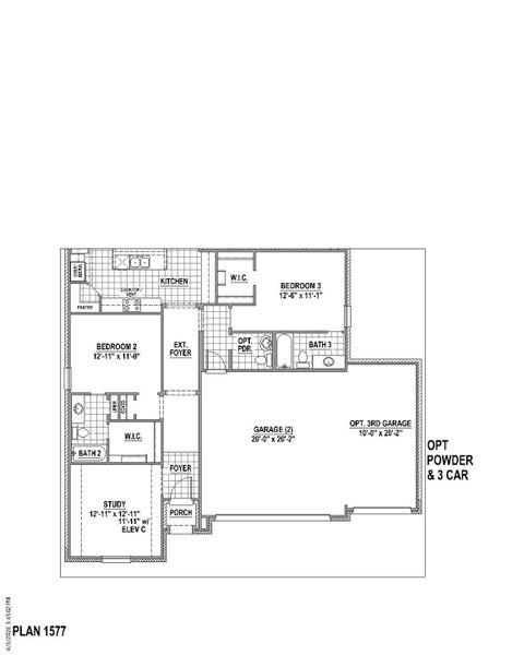 Plan 1577 Options 2 (3C) Plan 1577 Options 2 (3C)