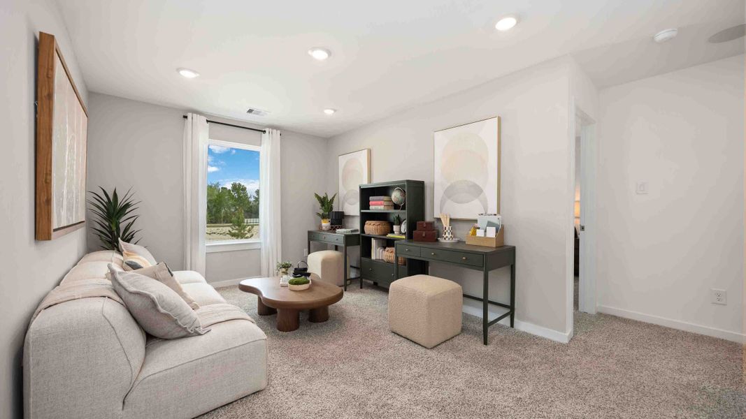 Furnished interior view inside a new home in Pinehaven, Houston (Image 11). Furnished interior view inside a new home in Pinehaven, Houston (Image 11).
