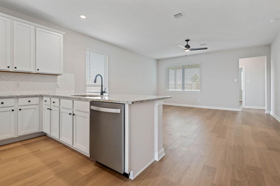 Furnished interior view inside a new home in Emberly, Beasley (Image 6).