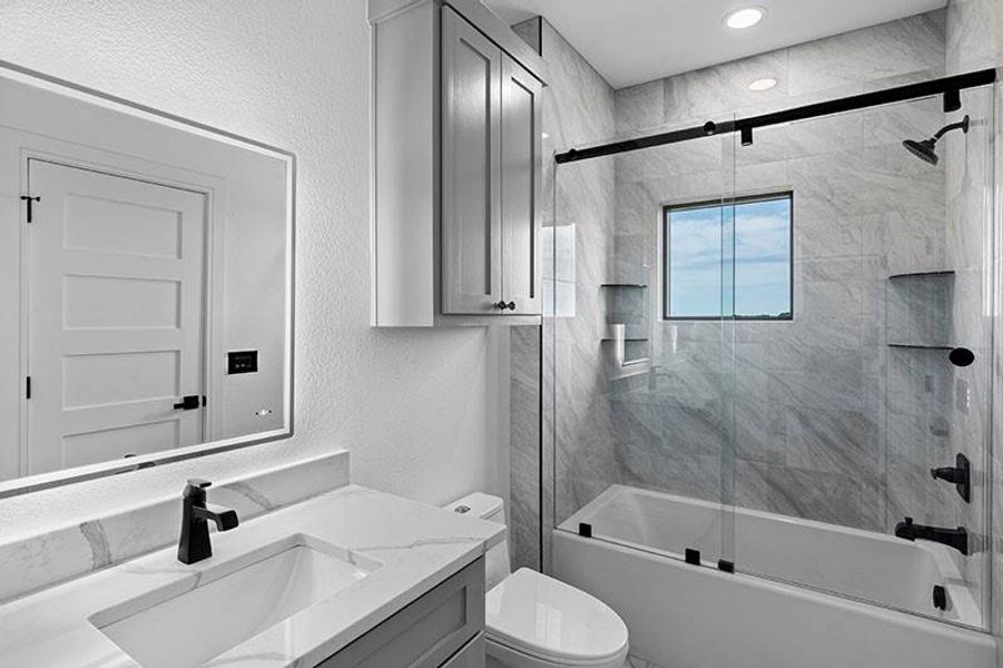 Furnished interior view inside a new home in , Sadler (Image 12).