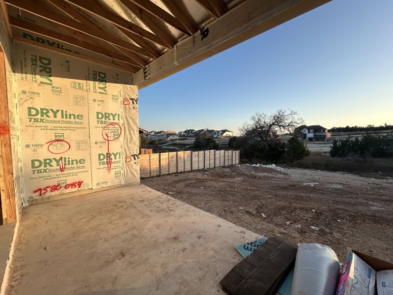 Covered patio