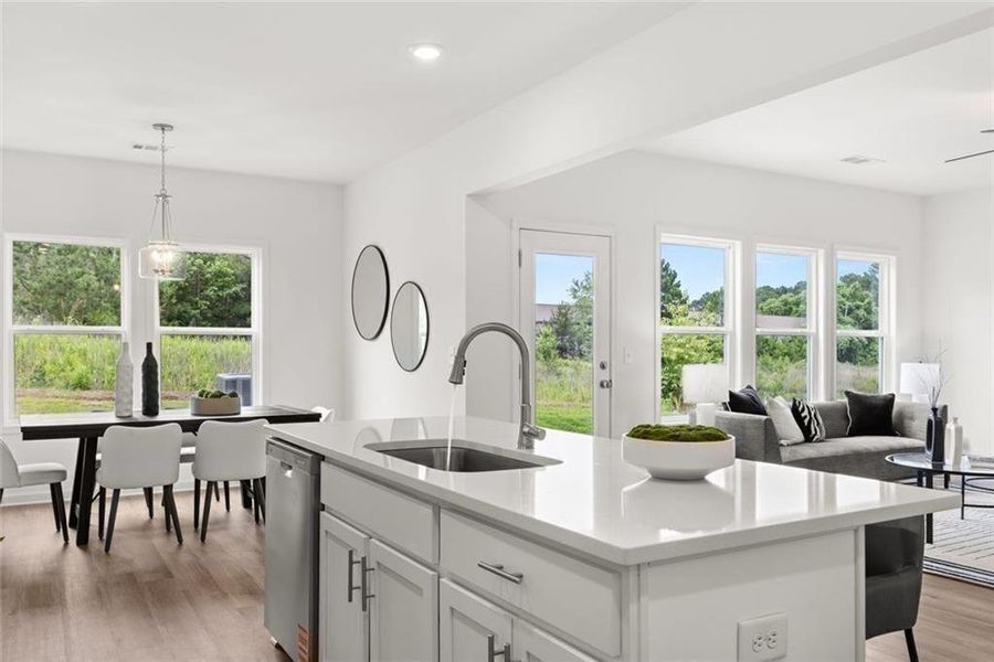 Furnished interior view inside a new home in , Loganville (Image 43).