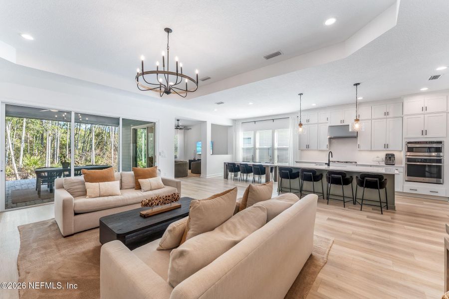 Furnished interior view inside a new home in Palm Crest at Seabrook, Ponte Vedra (Image 11). Furnished interior view inside a new home in Palm Crest at Seabrook, Ponte Vedra (Image 11).