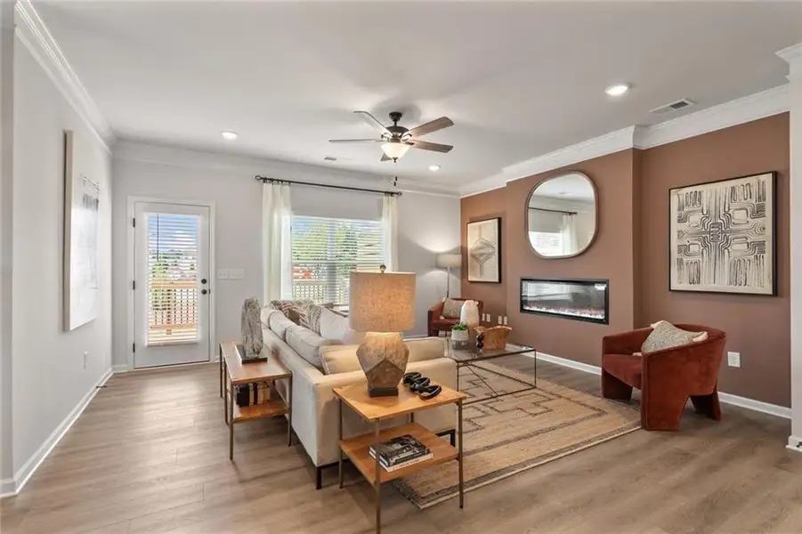 Furnished interior view inside a new home in Jameson Towns, Villa Rica (Image 7).
