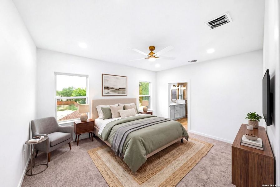 Furnished interior view inside a new home in , San Antonio (Image 18).