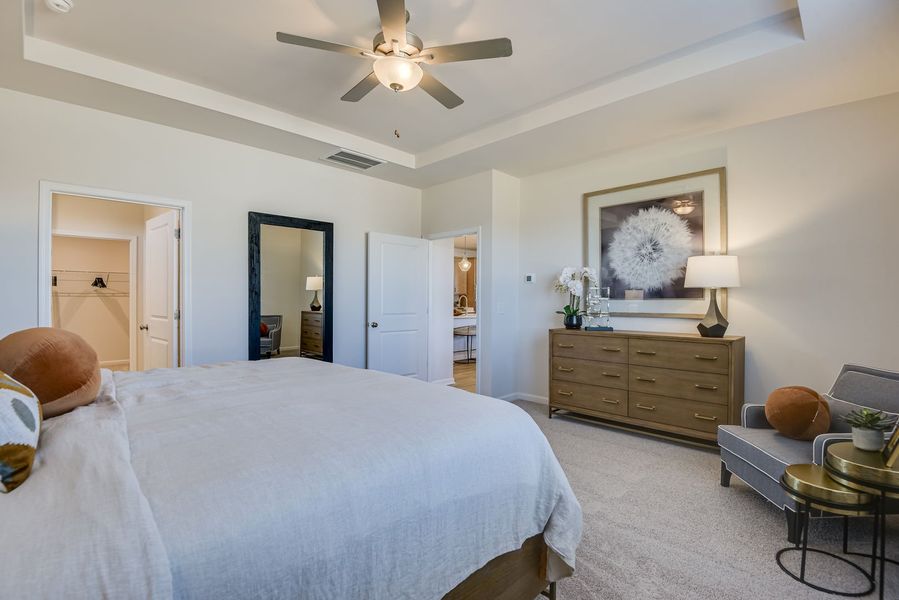 Furnished interior view inside a new home in The Beacon at Old Peachtree Single Family Homes, Lawrenceville (Image 224).
