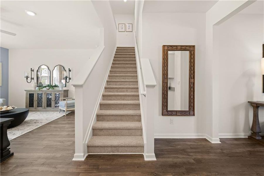 Furnished interior view inside a new home in Kingston Ranch at Lake Oconee, Buckhead (Image 26).