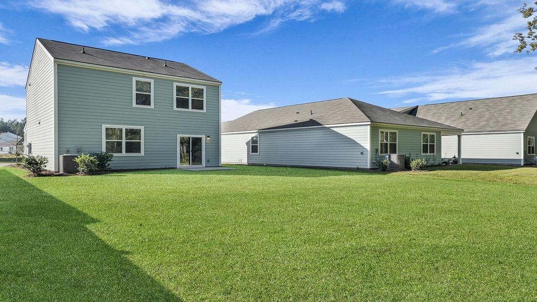 Exterior details and patio area of a home in Hillcrest, Ravenel (Image 24).