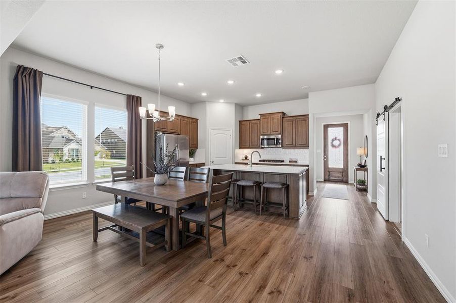 Furnished interior view inside a new home in Morningstar, Aledo (Image 14). Furnished interior view inside a new home in Morningstar, Aledo (Image 14).