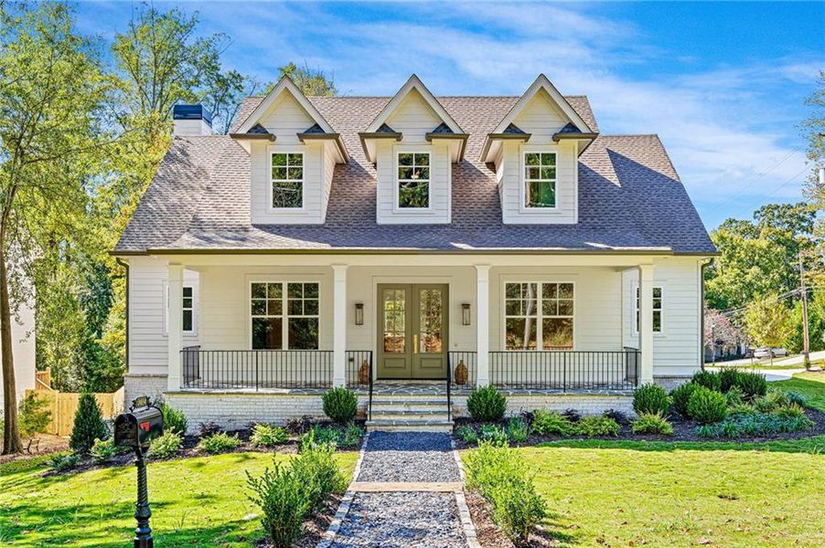 Front exterior of a new home in , Brookhaven, GA, highlighting curb appeal (Image 1).