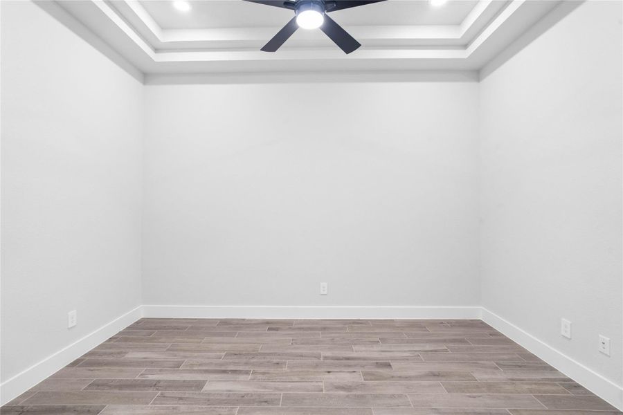 This versatile Game Room is spacious and conenientely located in the center of the home. It offers endless possibilities—envision a cozy media room, a vibrant play area, or a quiet reading nook—adapting easily to the buyer's needs.