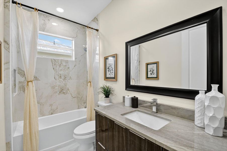 Furnished interior view inside a new home in , Jupiter (Image 56).