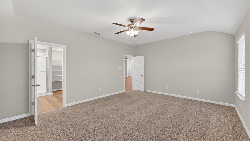 Representative unfurnished interior of a home built from the Irwin by D.R. Horton in Sandstone Estates, Granbury (Image 14). Representative unfurnished interior of a home built from the Irwin by D.R. Horton in Sandstone Estates, Granbury (Image 14).
