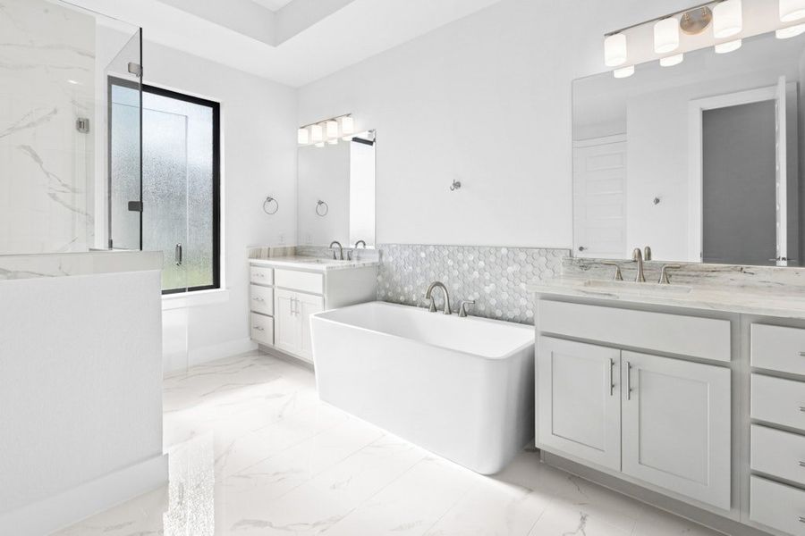 Furnished interior view inside a new home in Leander Estates, Leander (Image 10).