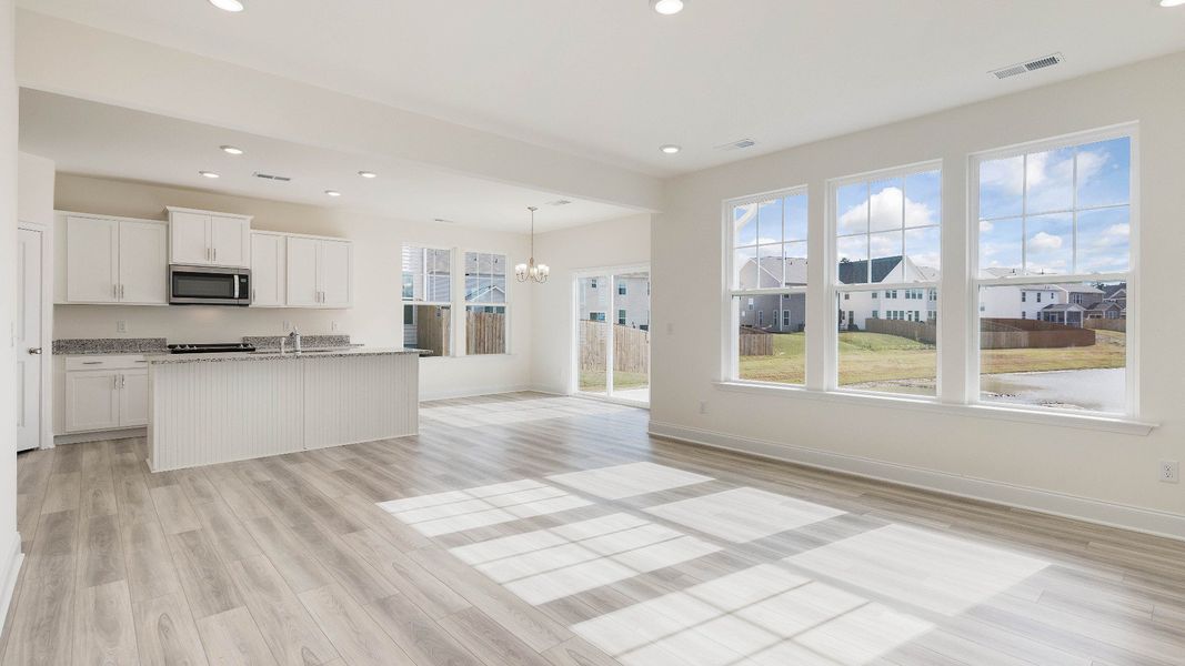 Furnished interior view inside a new home in The Grove at Neill's Pointe, Angier (Image 6).