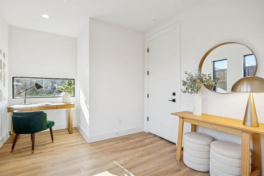 Furnished interior view inside a new home in , Dallas (Image 11).