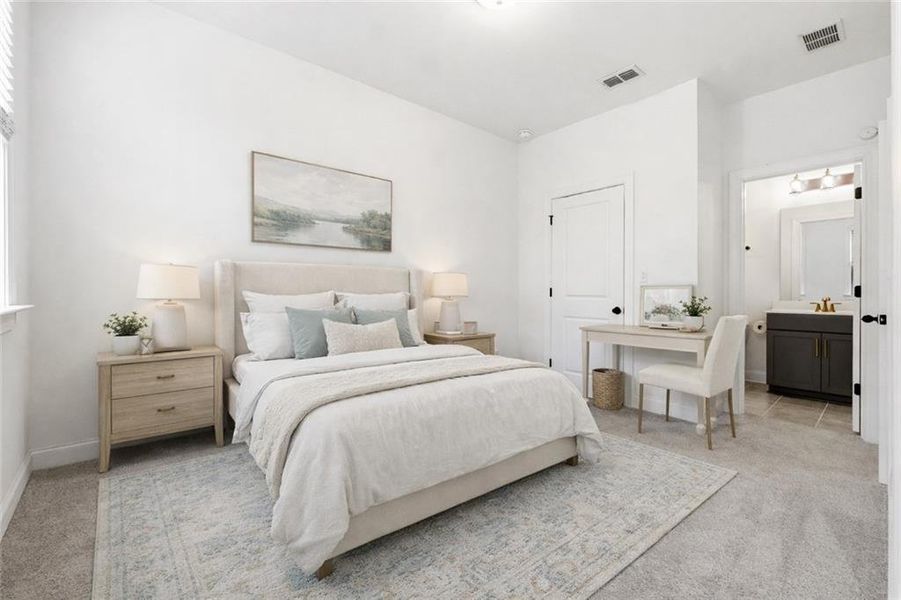 Furnished interior view inside a new home in , Atlanta (Image 19). Furnished interior view inside a new home in , Atlanta (Image 19).