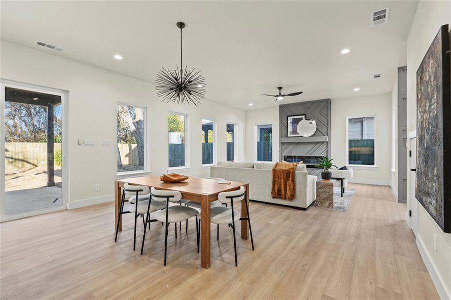 Furnished interior view inside a new home in , Dallas (Image 5).