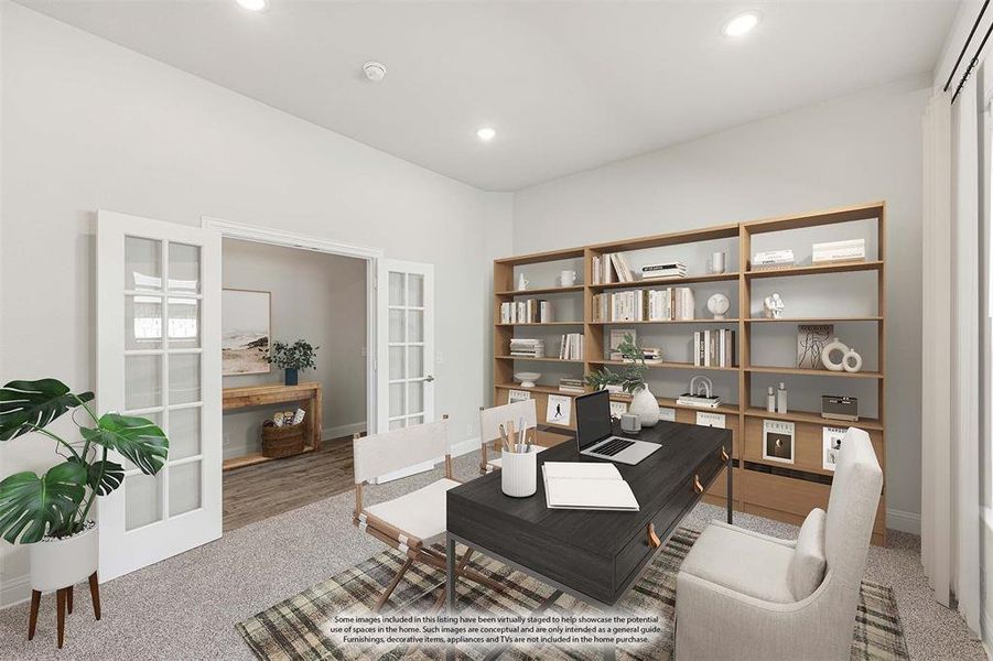 Furnished interior view inside a new home in The Enclave at Parks of Aledo, Aledo (Image 10).