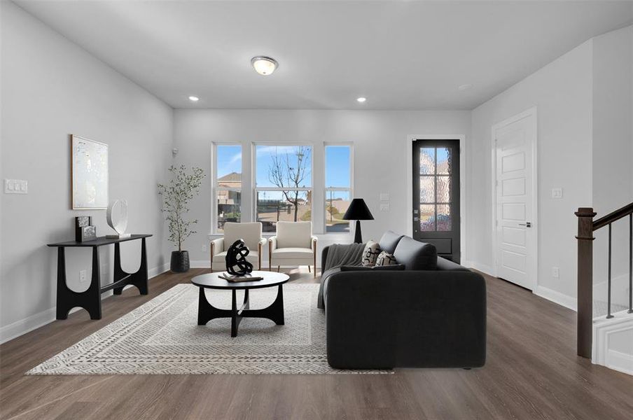 Furnished interior view inside a new home in Painted Tree Woodland West – Cottages, McKinney (Image 7).