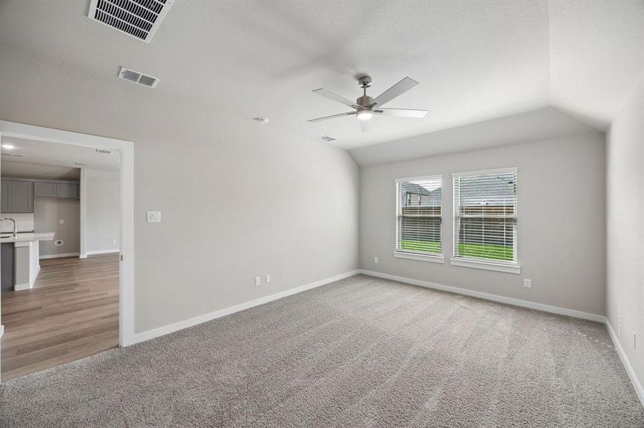 Primary Suite in the Emmy II home plan by Trophy Signature Homes - REPRESENTATIVE PHOTO