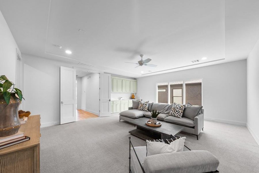 Furnished interior view inside a new home in , Dallas (Image 17).