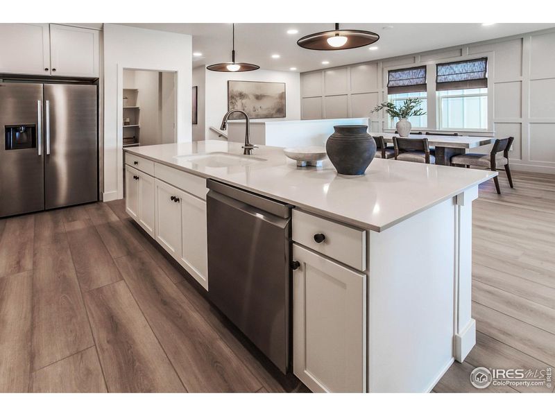 Furnished interior view inside a new home in Prairie Song Story Collection - Single Family Homes, Windsor (Image 4).