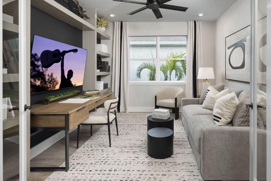 Representative furnished interior of a home built from the Terra Rosa II by Mattamy Homes in Pasadena Ridge, Zephyrhills (Image 8).