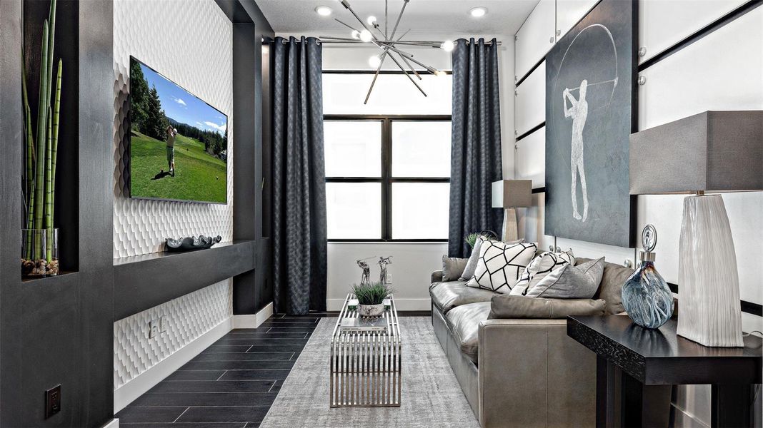 Furnished interior view inside a new home in Cresswind Palm Beach at Westlake, Westlake (Image 18).