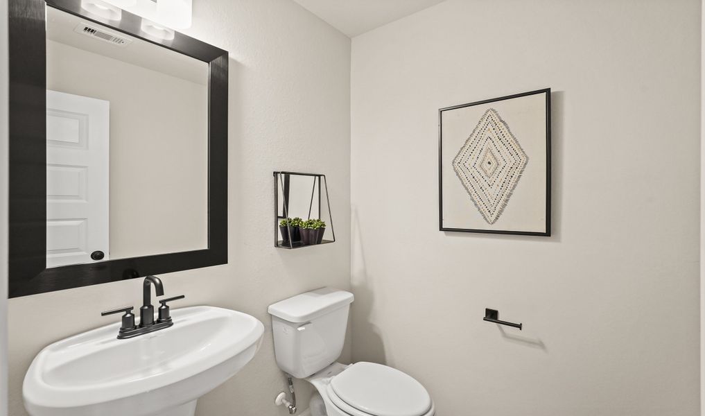 Loft powder room