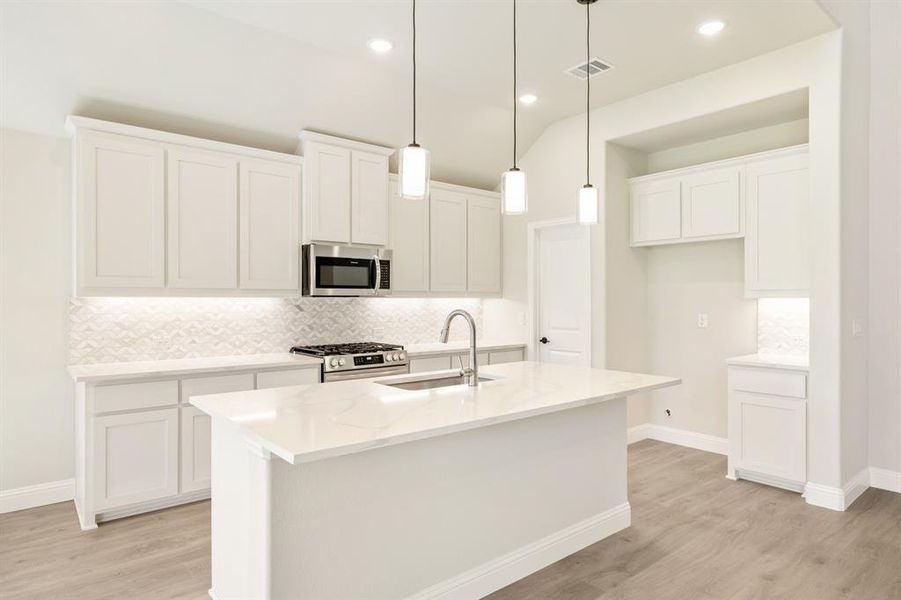 Furnished interior view inside a new home in Woodstone, Providence Village (Image 17). Furnished interior view inside a new home in Woodstone, Providence Village (Image 17).