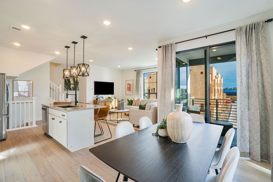 Furnished interior view inside a new home in The Hub at Virginia Village, Denver (Image 7).