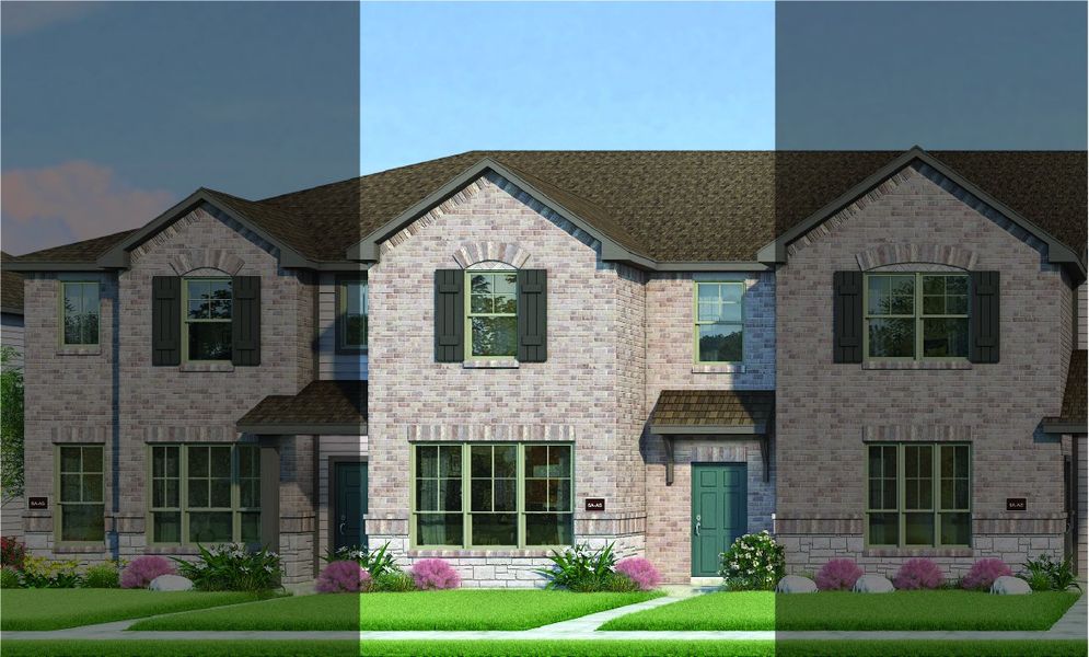 Travis with Elevation 6A Stone Exterior 2023 Townhomes Travis with Elevation 6A Stone Exterior 2023 Townhomes
