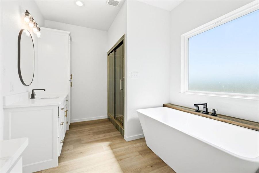 Furnished interior view inside a new home in , Hawley (Image 8).