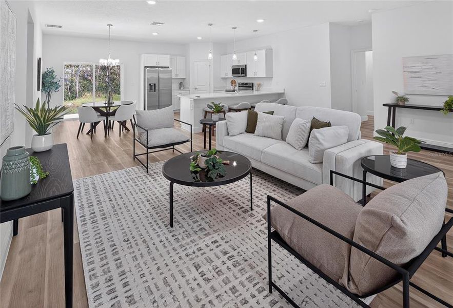 Furnished interior view inside a new home in , Ocala (Image 13). Furnished interior view inside a new home in , Ocala (Image 13).