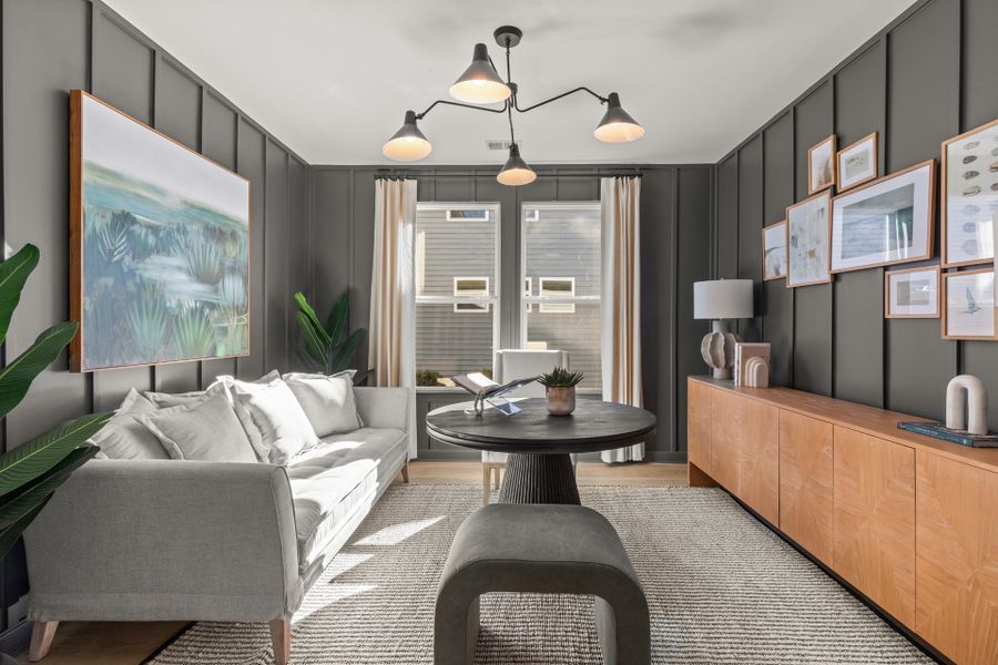 Representative furnished interior of a home built from the The Driftwood by Chesapeake Homes in Coastal Club of the Carolinas, Calabash (Image 7).