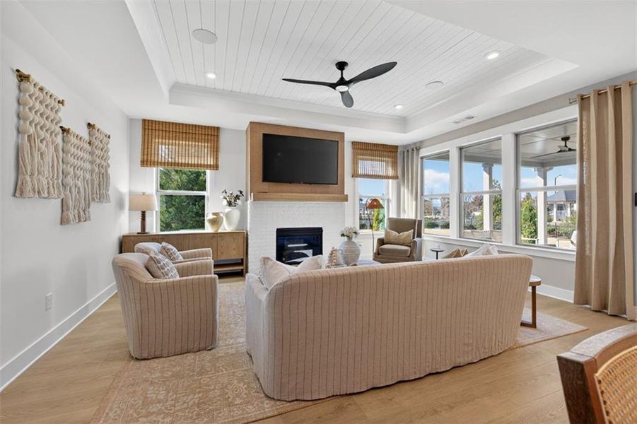 Furnished interior view inside a new home in Del Webb Chateau Elan, Hoschton (Image 17). Furnished interior view inside a new home in Del Webb Chateau Elan, Hoschton (Image 17).