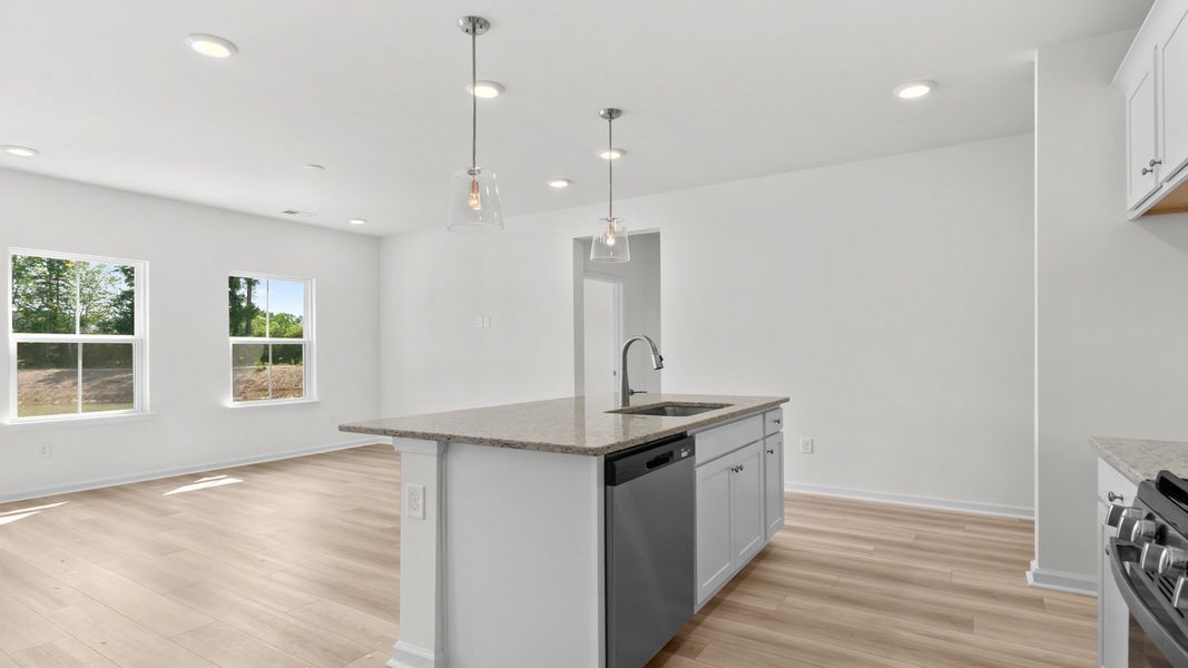 Representative furnished interior of a home built from the Boynton III by DRB Homes in Chestnut Farms, Longs (Image 12).