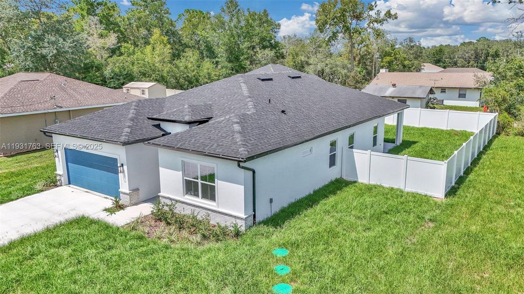 Exterior details and patio area of a home in , Summerfield (Image 3). Exterior details and patio area of a home in , Summerfield (Image 3).