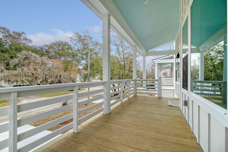 Exterior details and patio area of a home in Mount Pleasant Homes, Mount Pleasant (Image 4).