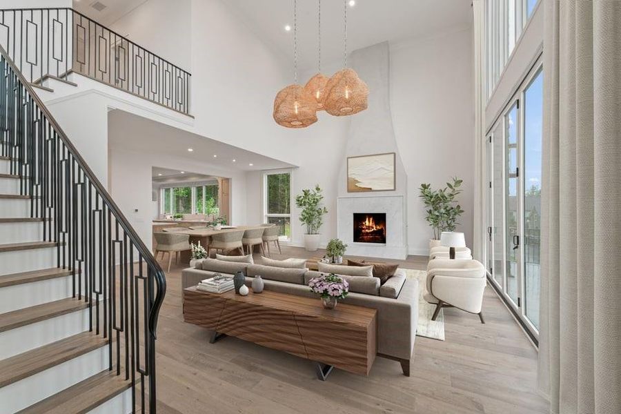 Furnished interior view inside a new home in , Chattahoochee Hills (Image 10).