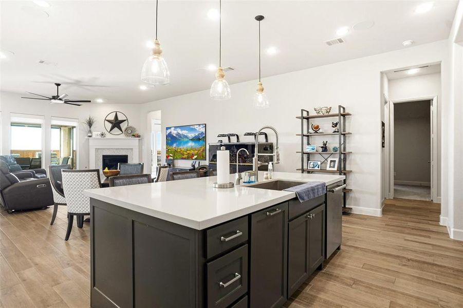 Furnished interior view inside a new home in Reunion 50', Rhome (Image 18). Furnished interior view inside a new home in Reunion 50', Rhome (Image 18).