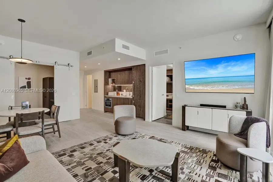 Furnished interior view inside a new home in , Miami (Image 16).