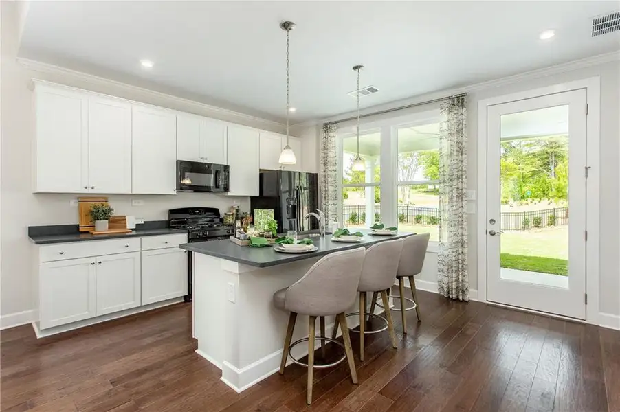 Furnished interior view inside a new home in , Hoschton (Image 10).