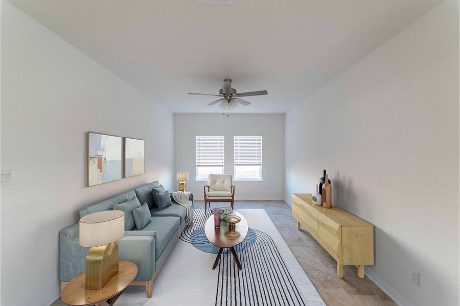 Furnished interior view inside a new home in Mesa Vista, Von Ormy (Image 10).