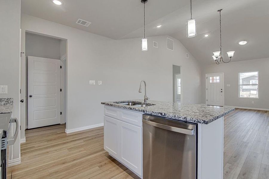 Furnished interior view inside a new home in , Azle (Image 10).