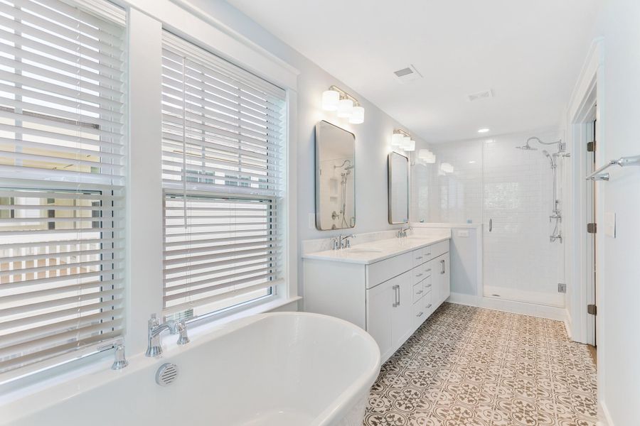 Furnished interior view inside a new home in Central Park, James Island (Image 7).