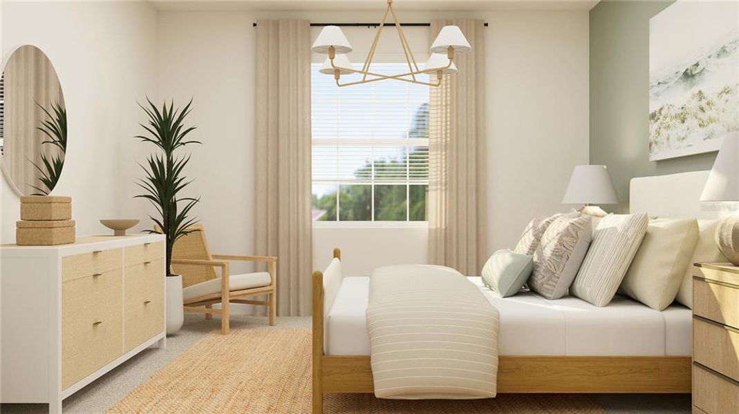 Furnished interior view inside a new home in Wellen Park Golf & Country Club, Venice (Image 11).